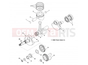 Polaris 2007 ATV SPORTSMAN X2 500 EFI QUAD (A07TH50EA) ENGINE | ENGINE, CRANKSHAFT and PISTON - A07TH50EA (4999200139920013D06)