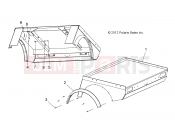 POLARIS GEM - E2/E4/E6/ES/EL/ELXD BODY » BODY, BED SHORT - e6wSopt (49GEMBODY11BEDE6)