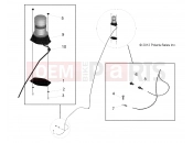 POLARIS GEM - E2/E4/E6/ES/EL/ELXD ELECTRICAL » ELECTRICAL, OPTIONS, BEACON, YELLOW WARNING, SERVICE - e2/e4/e6/eS/eL/eLXD (49GEMOPTIONS11BEACON)