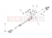 POLARIS GEM - E2/E4/E6/ES/EL/ELXD STEERING » STEERING, COLUMN, SPLINED - e2/e4/e6/eS/eL/eLXD (49GEMSTEER11COLUMNSPLINED)