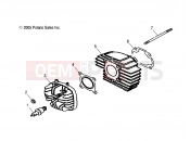 POLARIS PREDATOR 50 (A04KA05CA) CYLINDER HEAD