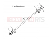 POLARIS PREDATOR 50 (A04KA05CA) REAR WHEEL AXLE