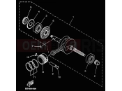 YAMAHA Majesty 125 YP 125 YP125E MAJESTY 125 (5DSM) 2000 CRANKSHAFT & PISTON