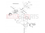 POLARIS TRAIL BOSS 330 (A03CA32AA) REAR CALIPER MOUNTING