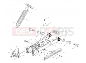 POLARIS TRAIL BOSS 330 (A03CA32AA) SWING ARM/SHOCK MOUNTING