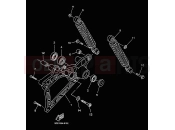 YAMAHA Majesty 125 YP 125 YP125E MAJESTY 125 (5DSM) 2000 REAR ARM & SUSPENSION