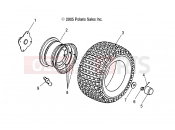 POLARIS SCRAMBLER 90 (A03EA09CA) REAR WHEEL