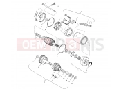 POLARIS GENESIS (W015099D) STARTING MOTOR
