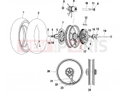 VICTORY DELUXE CRUISER (V01CD15CC) WHEELS » WHEELS, REAR - (4966146614A012)