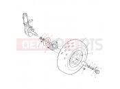 Polaris 2000 ATV TRAIL BOSS (A00AA32AB) FRONT WHEEL - A00AA32AB (4960076007B005) | FRONT WHEEL - A00AA32AB (4960076007B005)