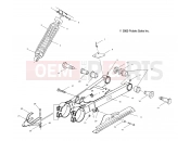 POLARIS TRAIL BOSS (A00AA32CA) SWING ARM/SHOCK MOUNTING
