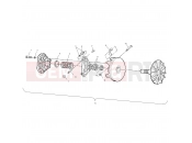 POLARIS SCRAMBLER 2X4 (A00BA38CA) DRIVE CLUTCH