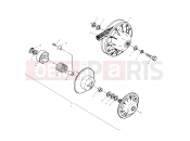 POLARIS SCRAMBLER 2X4 (A00BA38CA) DRIVEN CLUTCH