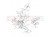 POLARIS SCRAMBLER 2X4 (A00BA38CA) ENGINE MOUNTING