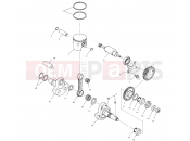 POLARIS SCRAMBLER 2X4 (A00BA38CA) PISTON and CRANKSHAFT