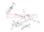 POLARIS SCRAMBLER 2X4 (A00BA38CA) SWING ARM/SHOCK MOUNTING