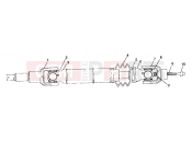 Polaris 1999 ATV SPORTSMAN 335 (A99CH33AB) REAR DRIVE SHAFT