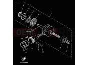 YAMAHA Majesty 125 YP 125 YP125E MAJESTY 125 (5DSH) 2000 CRANKSHAFT & PISTON