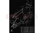 YAMAHA Majesty 125 YP 125 YP125E MAJESTY 125 (5DSH) 2000 SIDE COVER