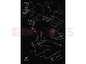 YAMAHA Majesty 125 YP 125 YP125E MAJESTY 125 (5DSH) 2000 STEERING HANDLE & CABLE