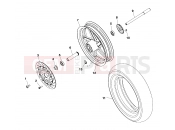 VICTORY STANDARD CRUISER (V99CB15DA) WHEELS | WHEELS, FRONT - V99CB15DA (4947594759A013)
