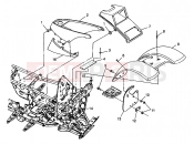 Polaris 1998 ATV MAGNUM 4X4 (W98AC42A) FRONT CAB - S98AC42E (4945214521A005) | FRONT CAB - S98AC42E (4945214521A005)