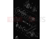 YAMAHA Majesty 125 YP 125 YP125E MAJESTY 125 (5DSC) 2000 CLUTCH