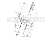 YAMAHA Majesty 125 YP 125 YP125E MAJESTY 125 (5DSC) 2000 STEERING