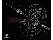 YAMAHA Majesty 125 YP 125 YP125E MAJESTY 125 (5DSC) 2000 FRONT WHEEL