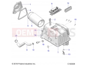 Polaris 2020 ATV SPORTSMAN 1000 XP 48 TRAIL PACKAGE (R01) (A20SXZ95AG) ENGINE | ENGINE, AIR INTAKE - A20SXZ95AG (C102028)