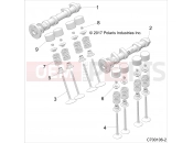 Polaris 2020 RZR RZR RS1 (R02) - Z20S1E99AG/AK/BG/BK ENGINE » ENGINE, CAM SHAFTS AND VALVES - (C700106-2)