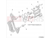 Polaris 2020 RZR RZR RS1 (R02) - Z20S1E99AG/AK/BG/BK BRAKES » BRAKES, CALIPER FRONT - (C700096-2)