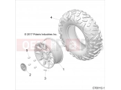 Polaris 2020 RZR RZR RS1 (R02) - Z20S1E99AG/AK/BG/BK WHEELS » WHEELS, FRONT - (C700112-1)