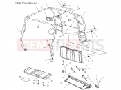 POLARIS UTV 4X4 (C10RD50AA) CAB FRAME  - C10RD50AA (4976437643A03) | CAB FRAME  - C10RD50AA (4976437643A03)