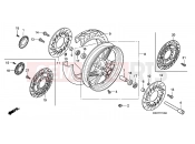 HONDA CBF600SA8 CBF600S ABS 2008 F-11 FRONT WHEEL