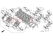 HONDA CBF600SA8 CBF600S ABS 2008 E-2-1 CYLINDER HEAD (CBF600S8 / SA8 / N8 / NA8)