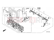 HONDA CBF600SA8 CBF600S ABS 2008 E-18-2 THROTTLE BODY
