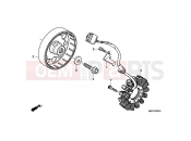 HONDA CBF600SA8 CBF600S ABS 2008 E-9-1 GENERATOR (CBF600S8 / SA8 / N8 / NA8)