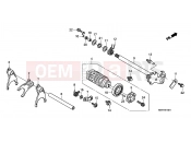 HONDA CBF600SA8 CBF600S ABS 2008 E-16-1 GEARSHIFT DRUM (CBF600S8 / SA8 / N8 / NA8)