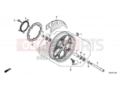 HONDA NC750DH 2017 F-14 FRONT WHEEL