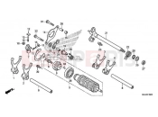 HONDA NC750DH 2017 E-19 GEARSHIFT DRUM