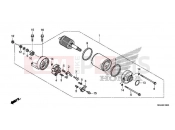 HONDA NC750DH 2017 E-13 STARTING MOTOR