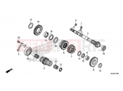 HONDA NC750DH 2017 E-17 TRANSMISSION (MAINSHAFT)