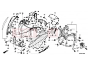 HONDA NC750DH 2017 F-44 FRONT COWL