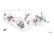 HONDA NC750DH 2017 E-23 THROTTLE BODY