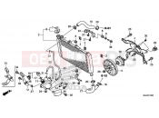 HONDA NC750DH 2017 F-41 RADIATOR