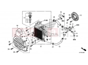 HONDA SH150ADH 2017 E-14 RADIATOR