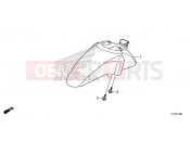 HONDA SH150ADH 2017 F-11 FRONT FENDER