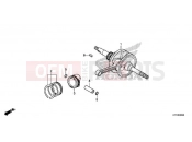 HONDA SH150ADH 2017 E-20 CRANKSHAFT/PISTON