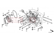 HONDA SH150ADH 2017 E-19-10 RIGHT CRANKCASE